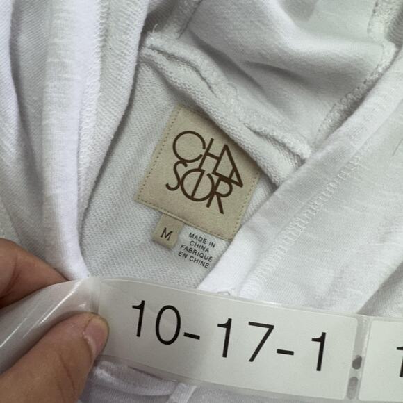 Chaser Hoodie Shirt Womens Medium‎ Short Sleeve Lightweight Pullover Modal Blend - Picture 3 of 6